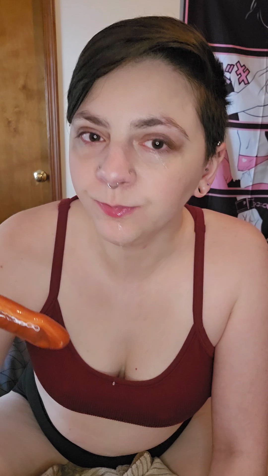 Amateur OnlyFans Solo Deepthroat Short Video #3323 video thumbnail