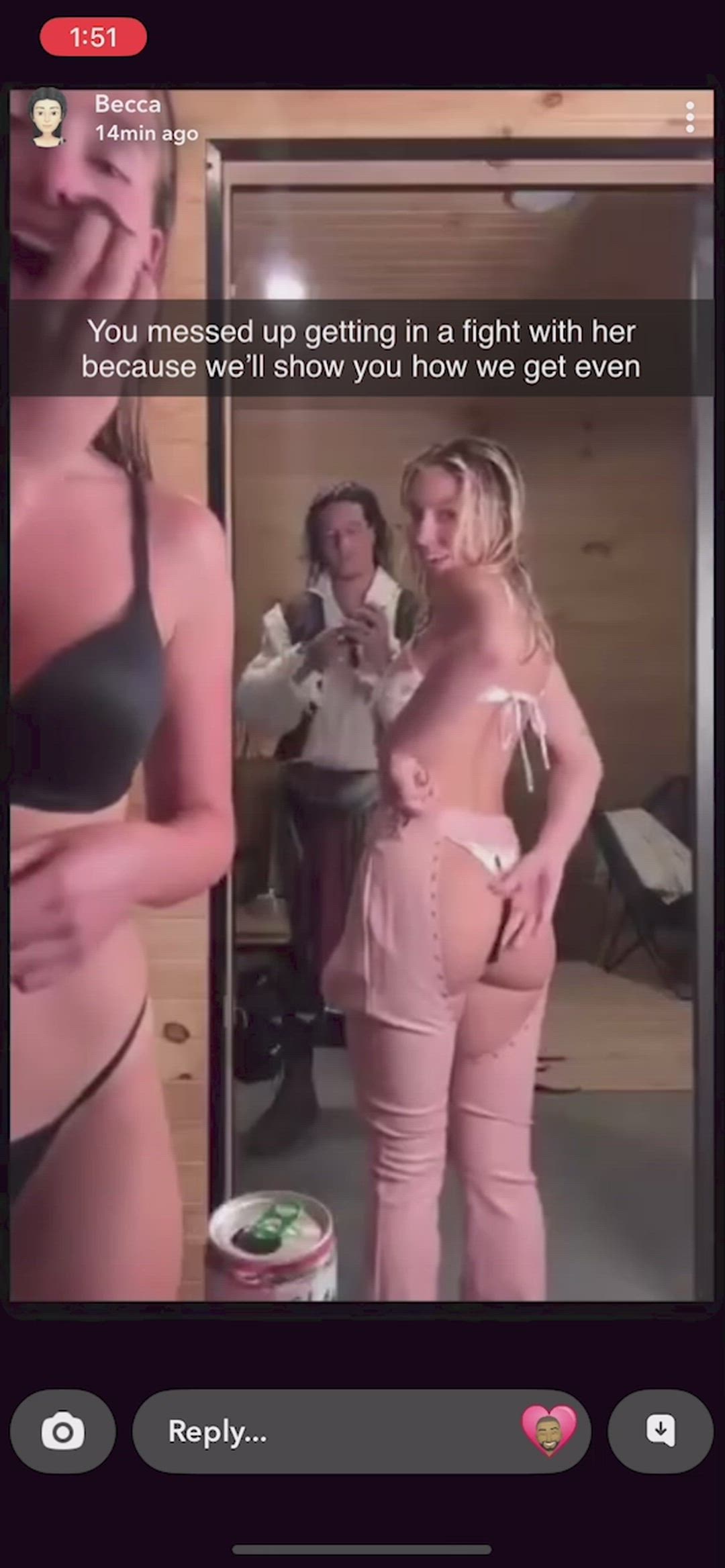 Amateur Ass Threesome Cuckold Short Video #342 video thumbnail
