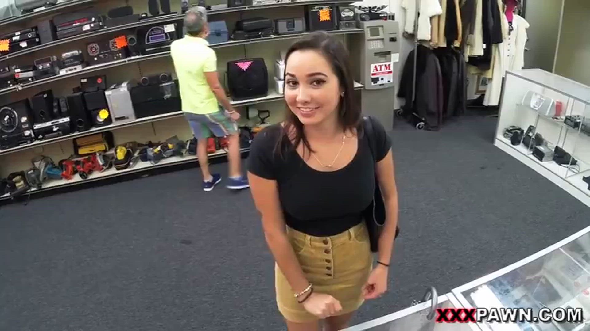 Outdoor Public Flashing Karlee Grey Short Video #7026 video thumbnail