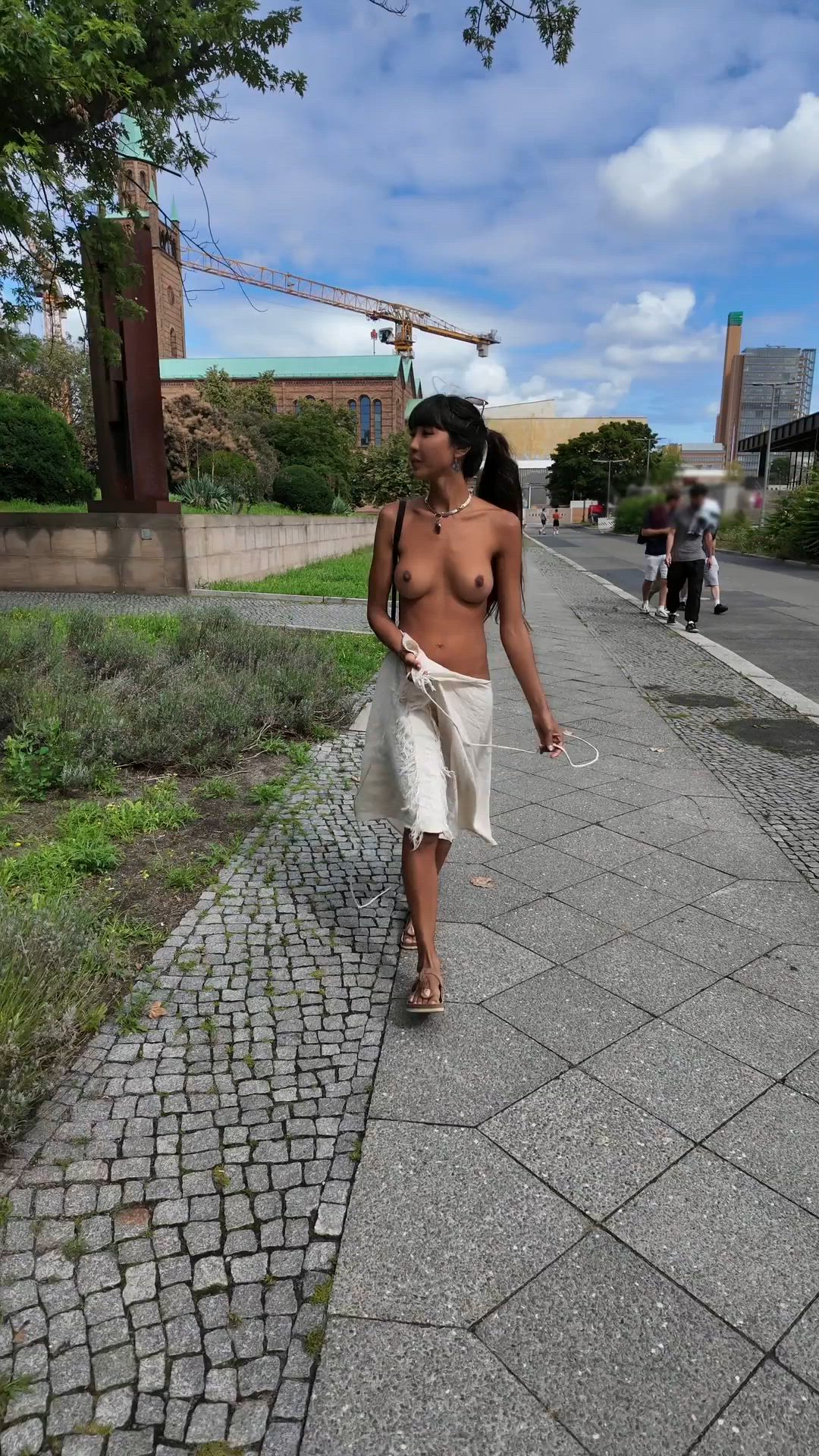 Outdoor Public Japanese Exhibitionist Short Video #7092 video thumbnail